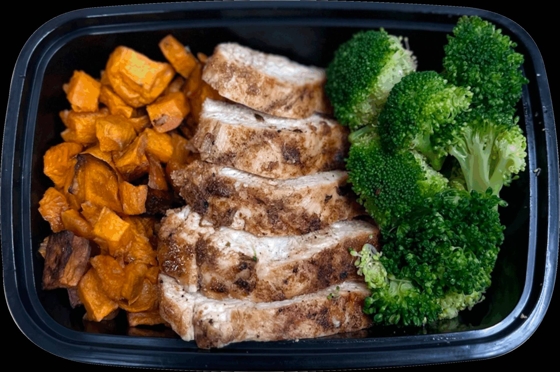 Grilled Chicken w/ Sweet Potato Patties & Broccoli