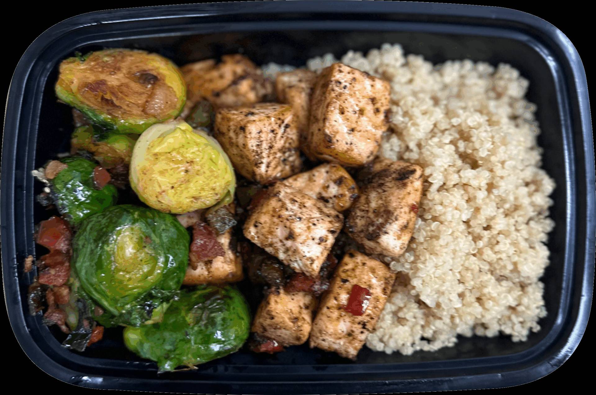 Salmon & Quinoa Bowl w/ Brussel Sprouts