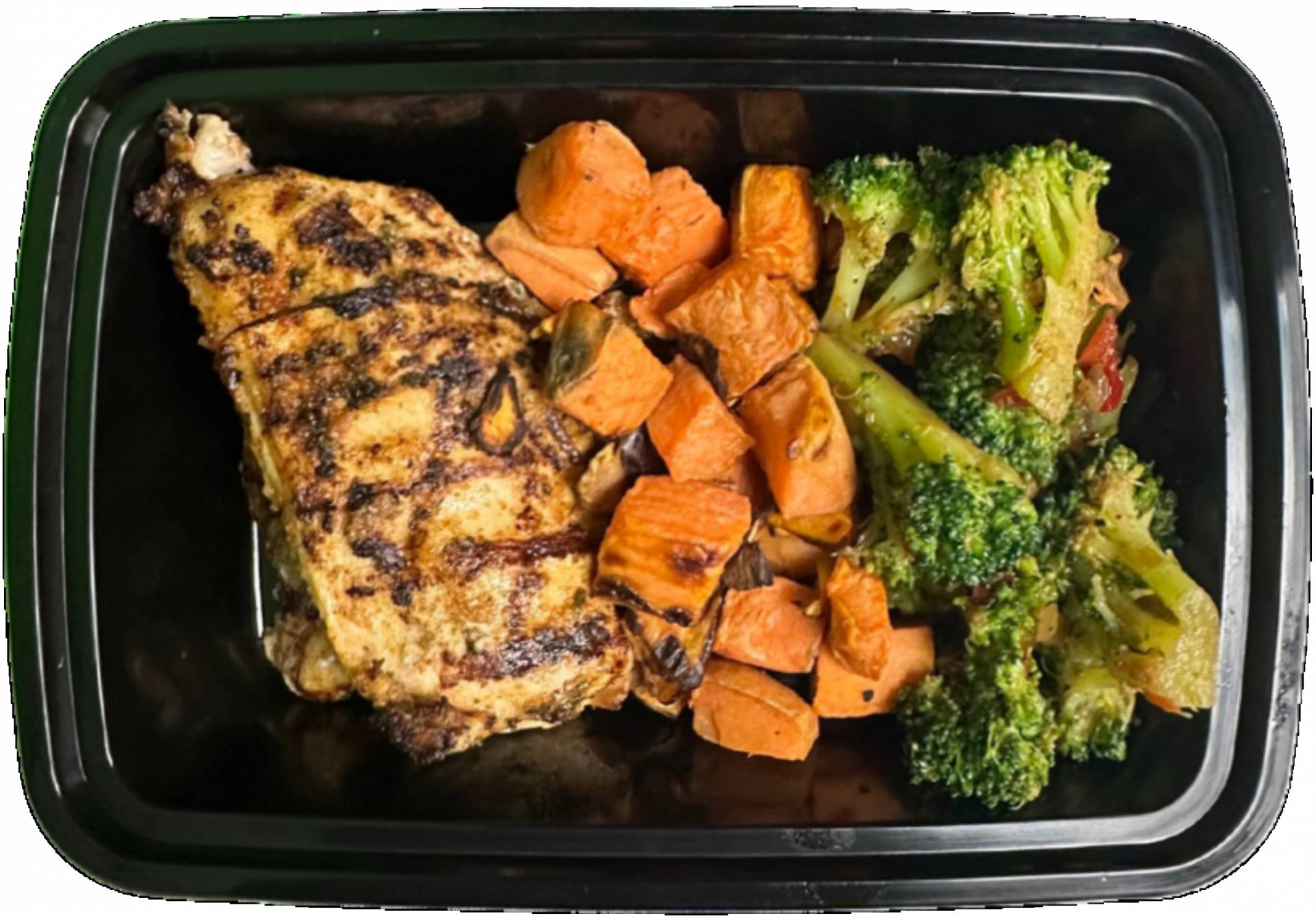 Gilled Chicken w/ Broccoli & Sweet Potatoes