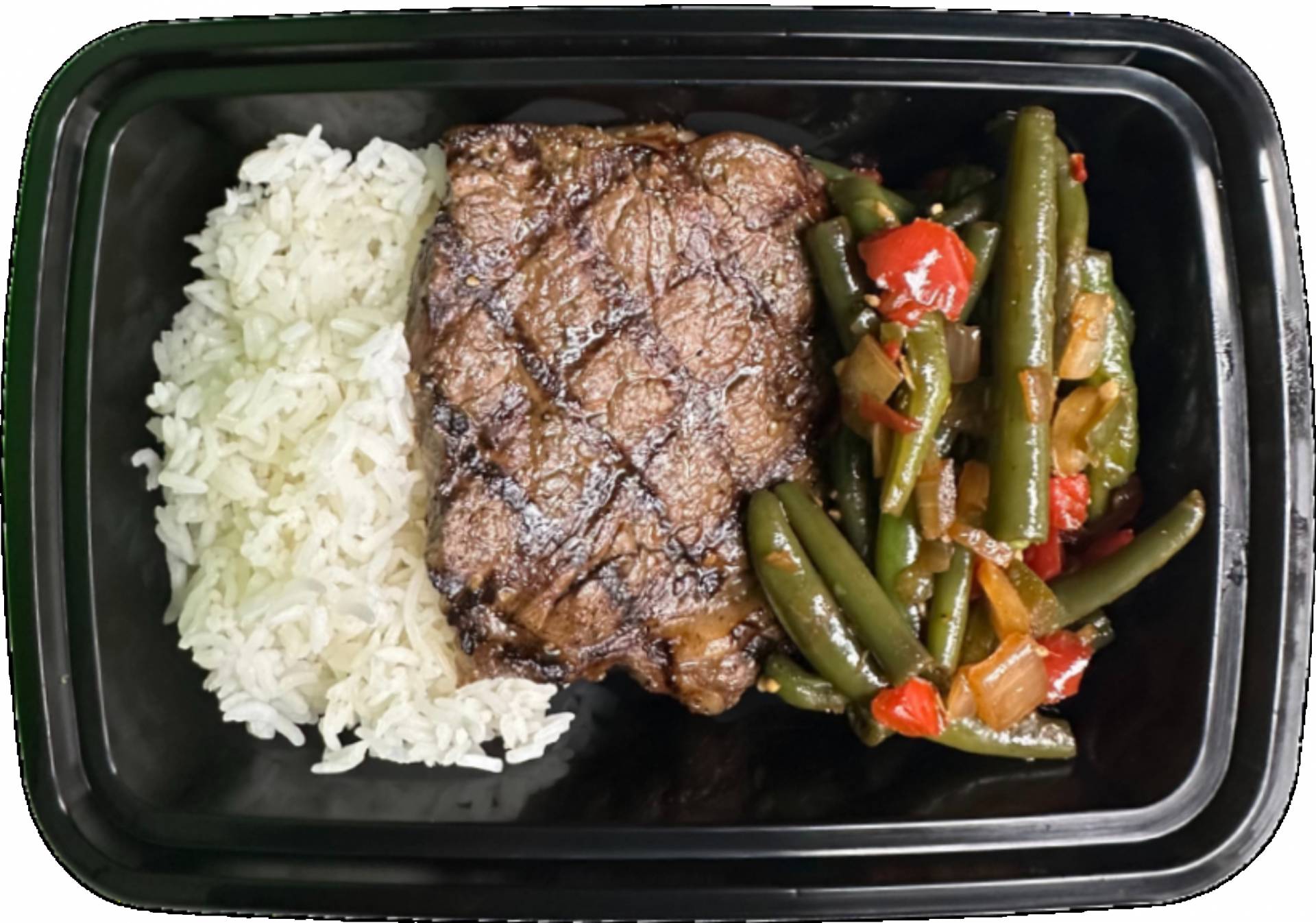 Ribeye Steak w/ Green Beans & Jasmine Rice