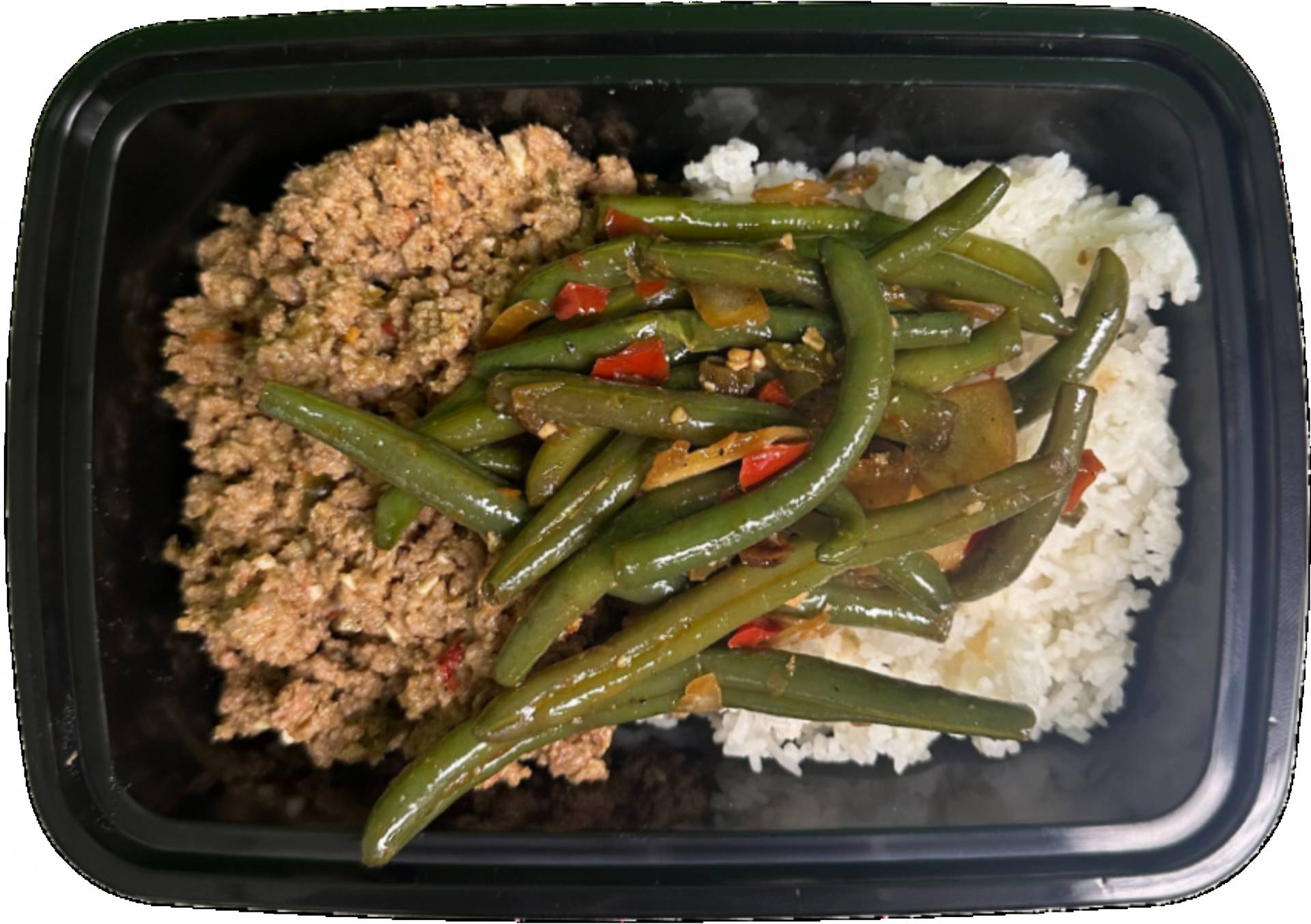 Ground Beef w/ Green Beans & Jasmine Rice