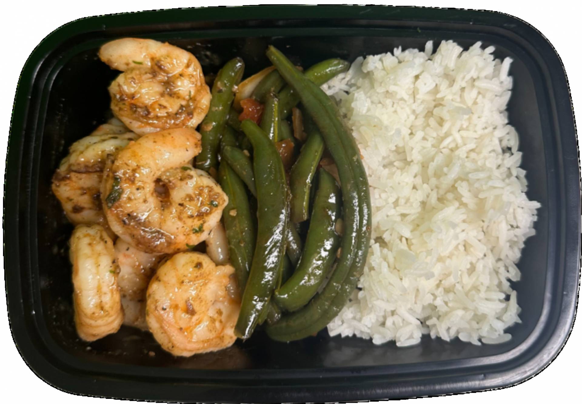 Grilled Shrimp w/ Green Beans & Jasmine Rice