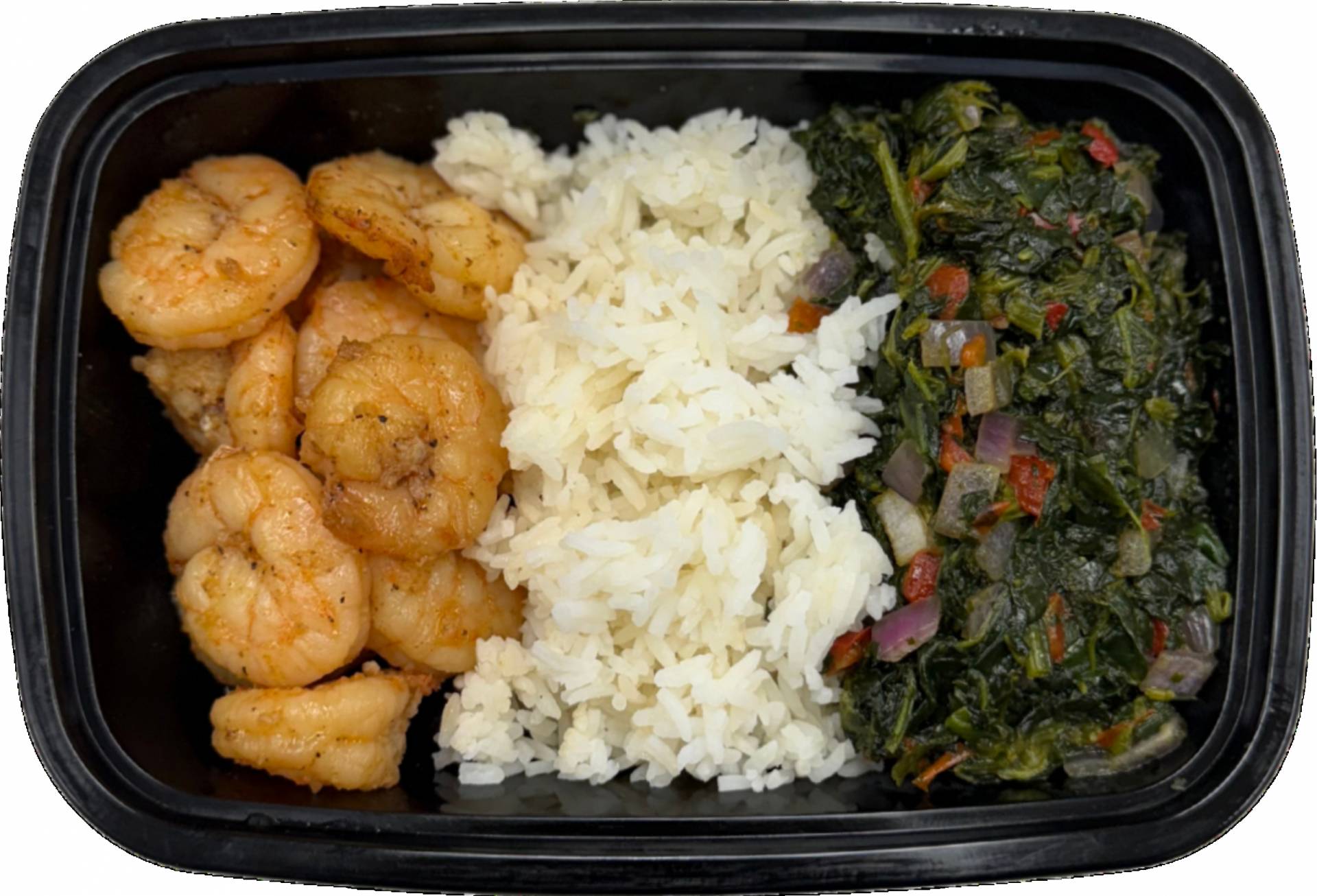 Grilled Shrimp, Spinach, & Jasmine Rice