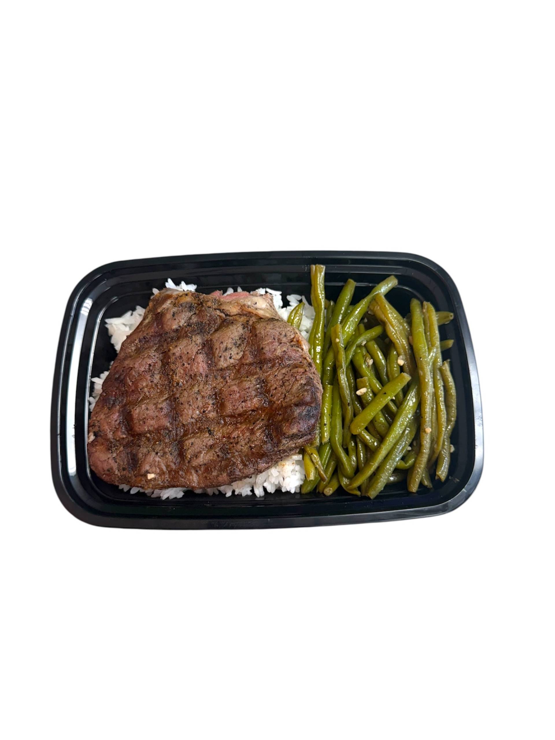 Ribeye Steak, Green Beans, & Jasmine Rice