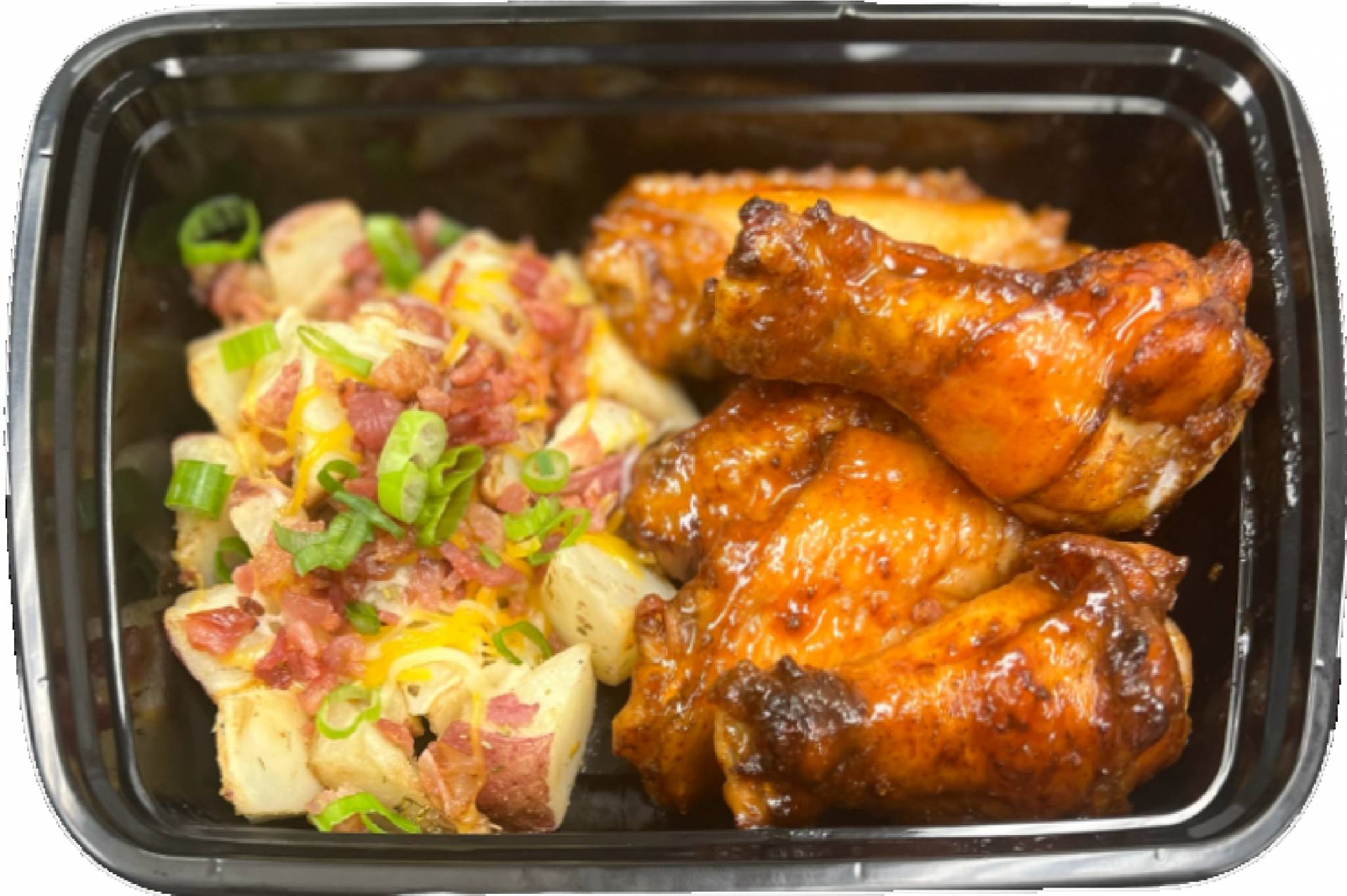 Hot Honey Wings w/ Rosemary Potatoes