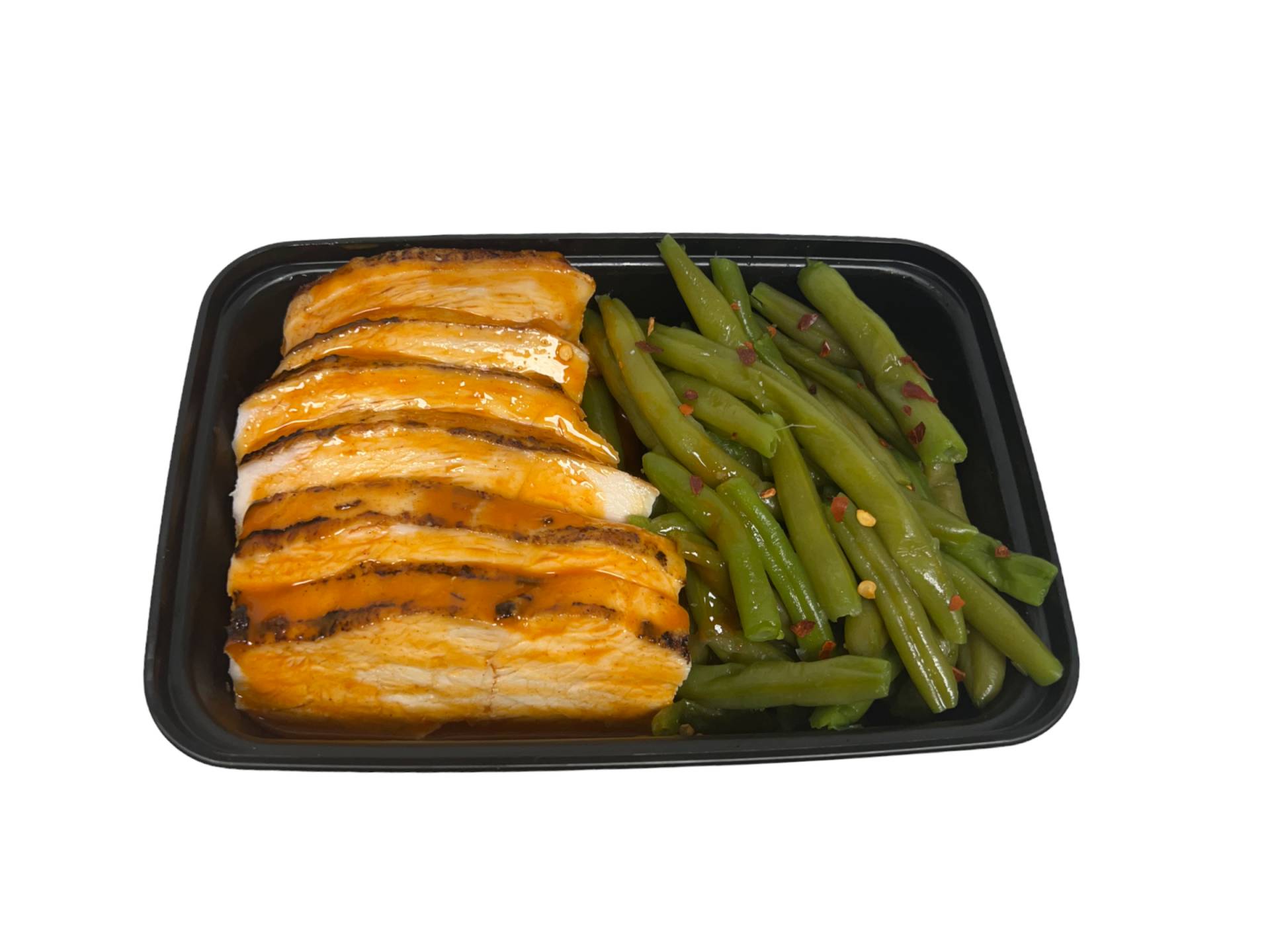 Buffalo Chicken with Green Beans