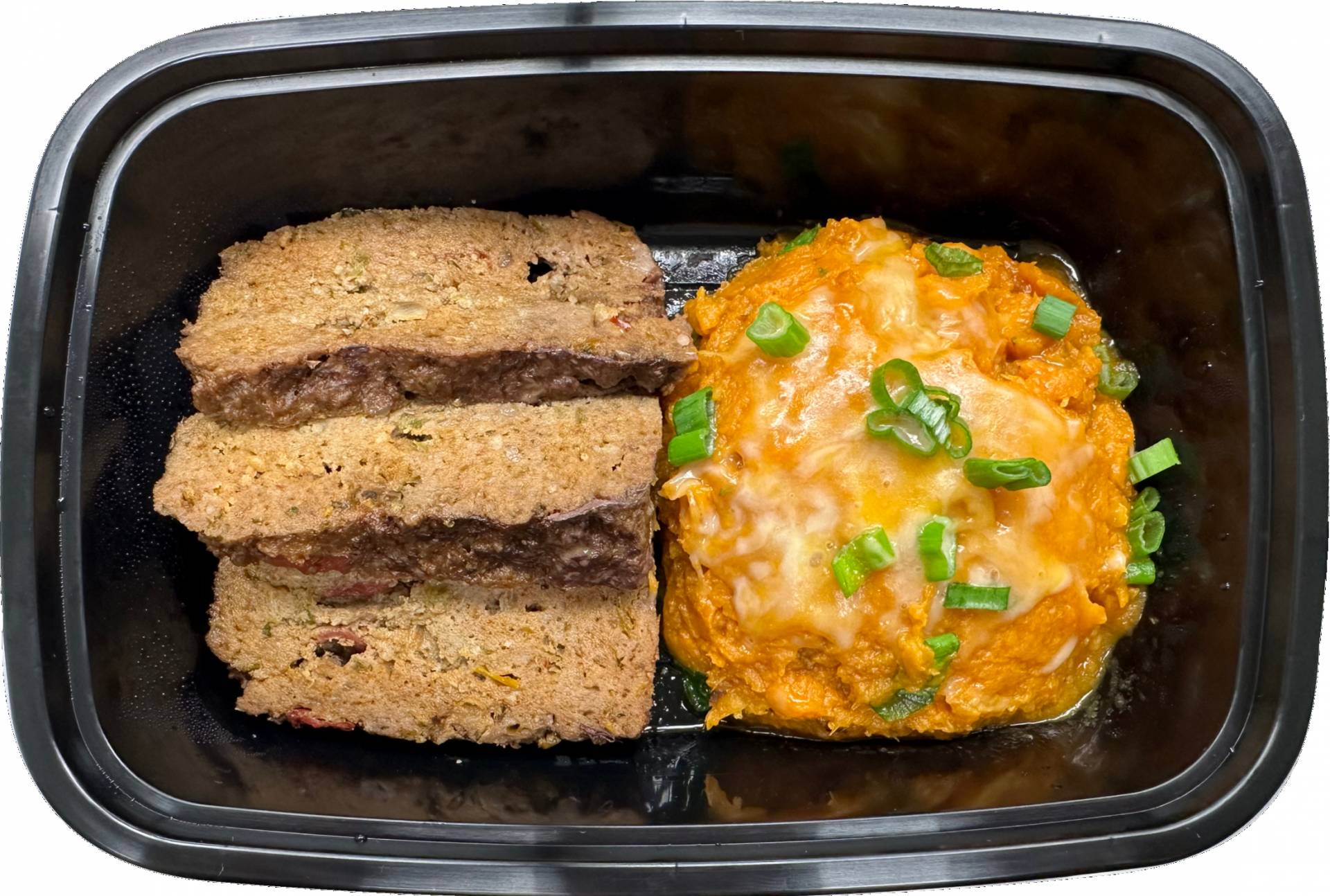 Meatloaf w/ Sweet Potato Mash