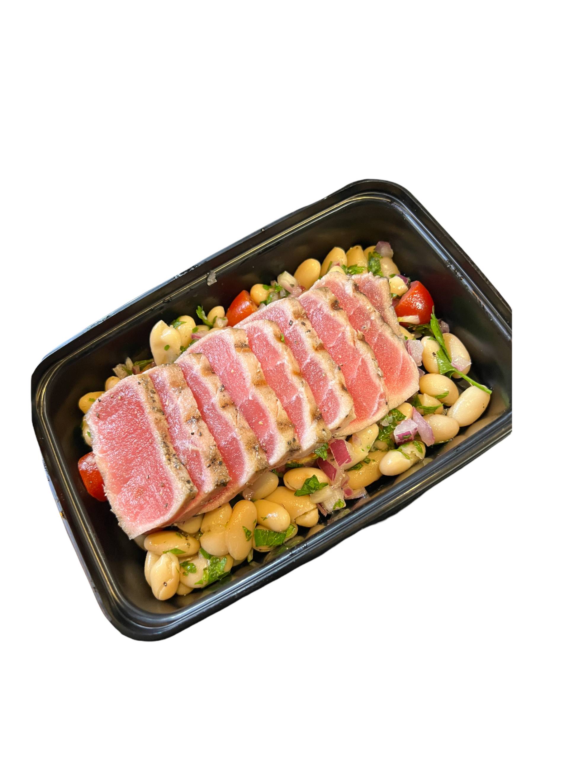 Seared Tuna w/ White Bean Salad