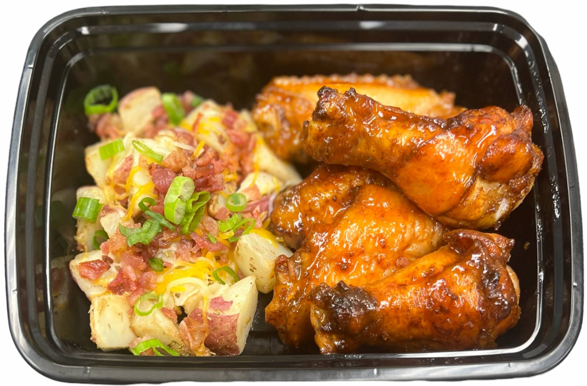 Sweet & Spicy Wings w/ Rosemary Potatoes